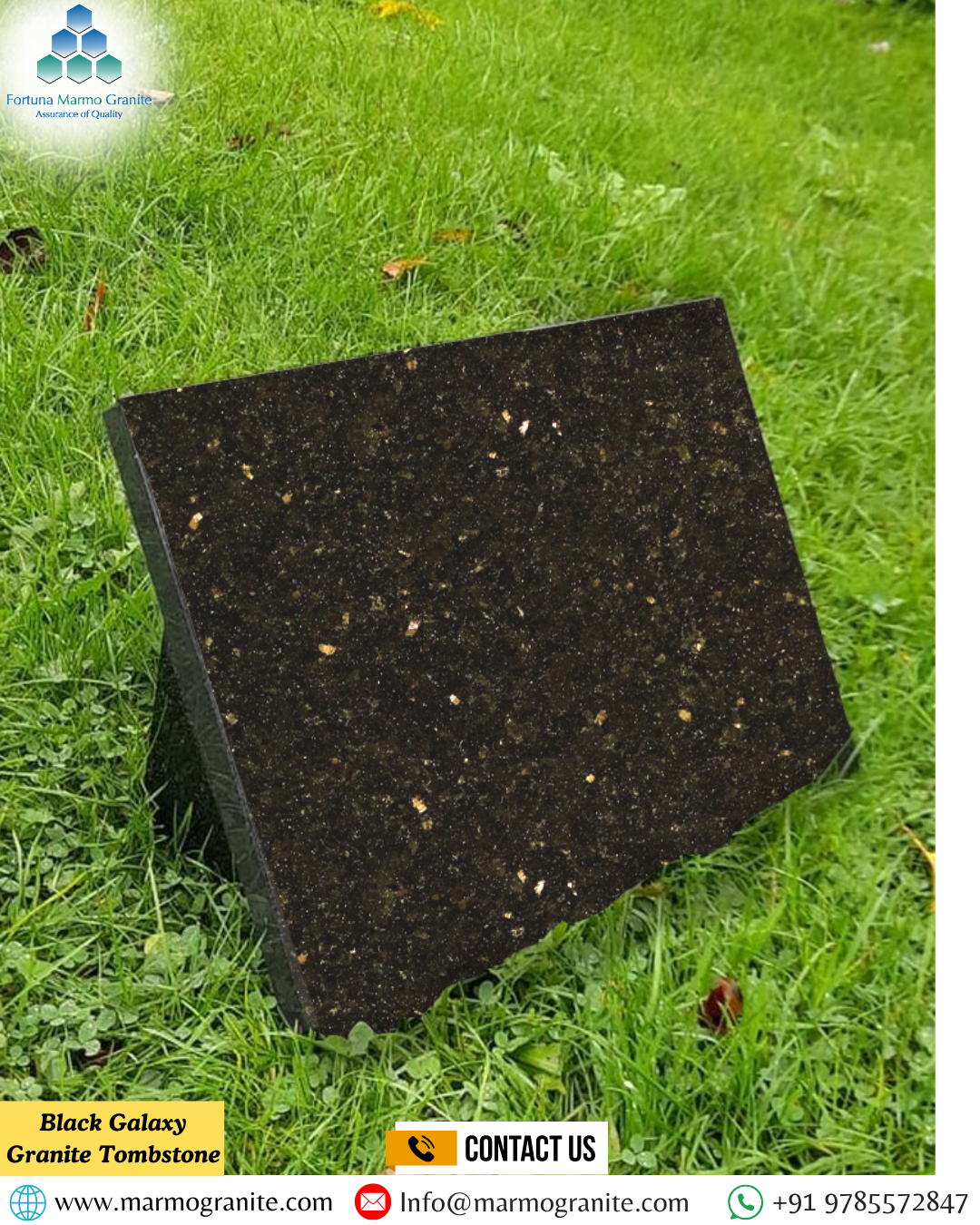 Black Galaxy Granite Tombstone Black Galaxy Granite Tombstone