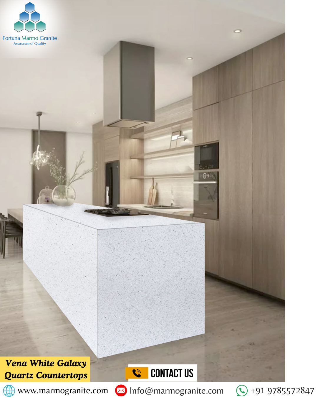 Vena White Galaxy Quartz Countertops Vena White Galaxy Quartz Countertops