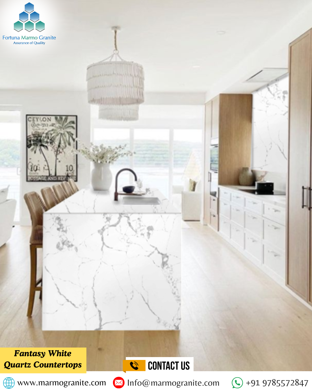 Fantasy White Quartz Countertops Fantasy White Quartz Countertops