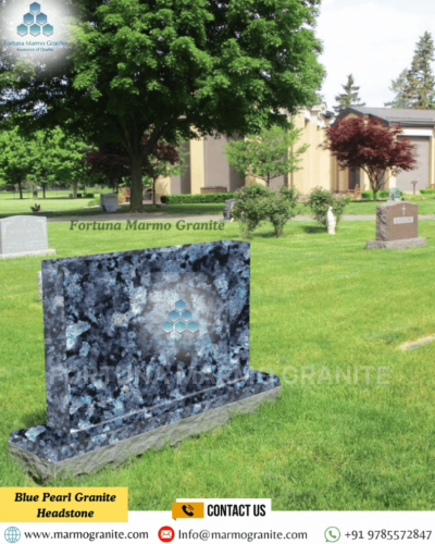 Blue Pearl Granite Headstone Blue Pearl Granite Headstone