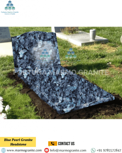 Blue Pearl Granite Headstone Blue Pearl Granite Headstone