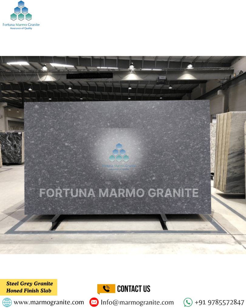 Steel Grey Granite Honed Finish Slab Steel Grey Granite Honed Finish Slab