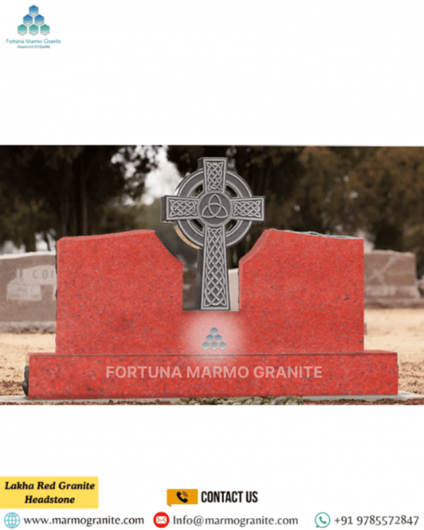 Lakha Red Granite Headstone