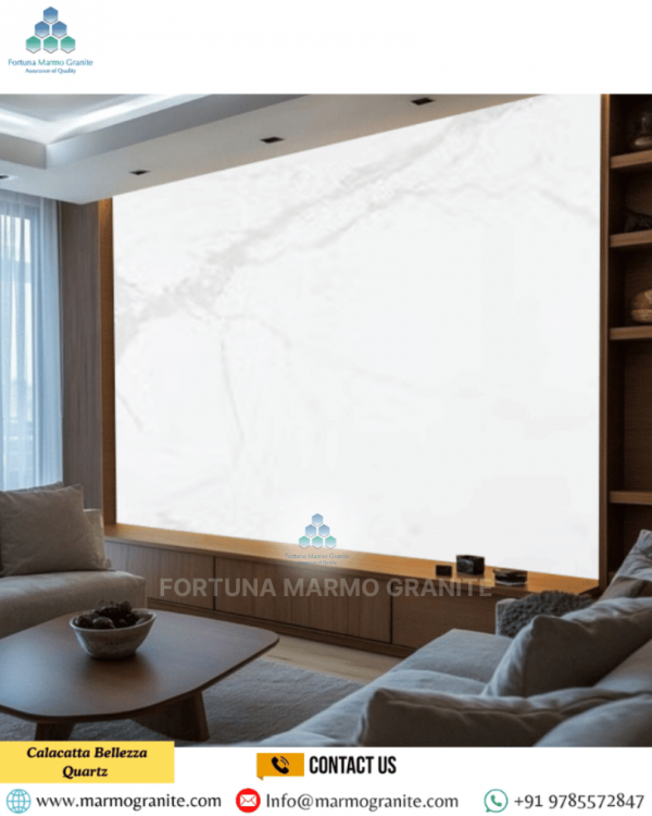 Calacatta Bellezza Quartz Crystal White Quartz