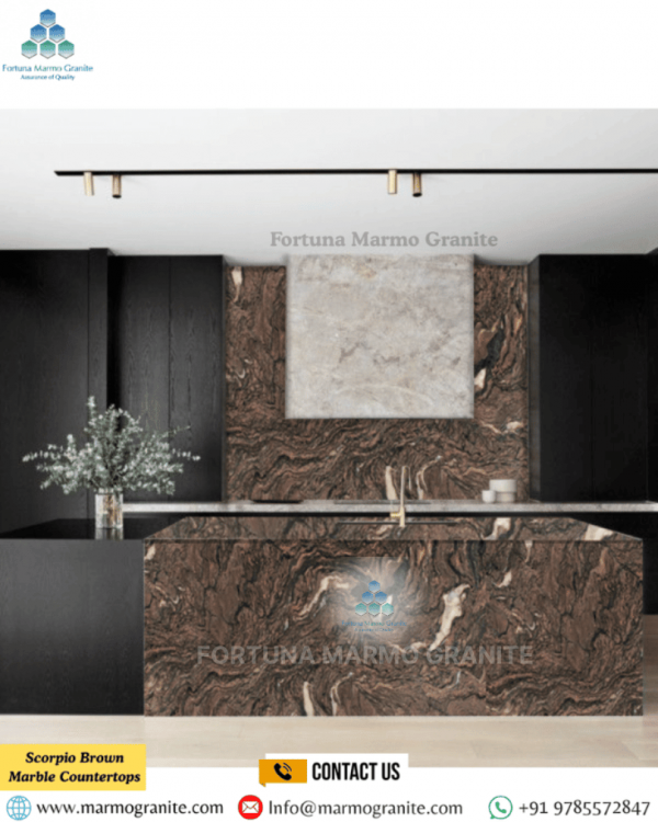 Scorpio Brown Marble Countertops Scorpio Brown Marble Countertops
