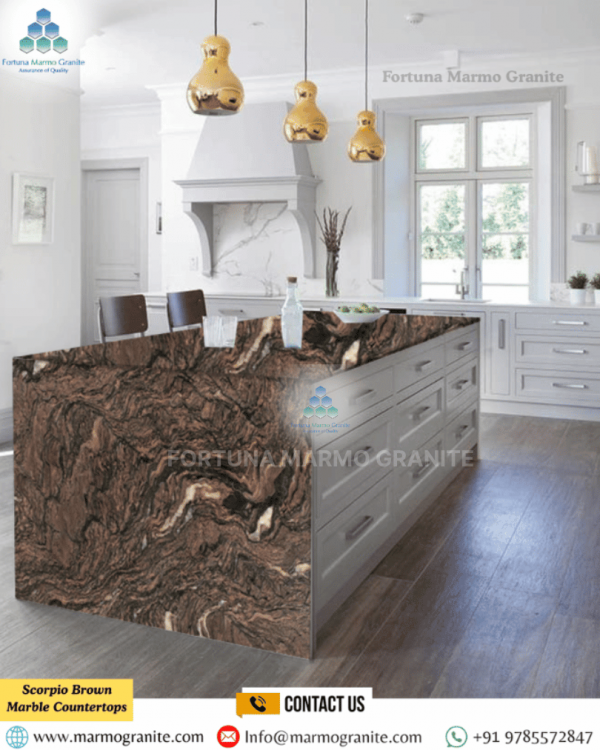 Scorpio Brown Marble Countertops Scorpio Brown Marble Countertops