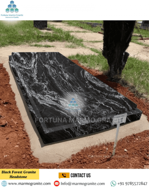 Black Forest Granite Headstone