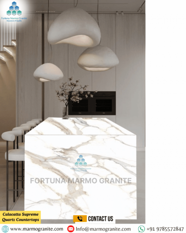 Calacatta Supreme Quartz Countertops