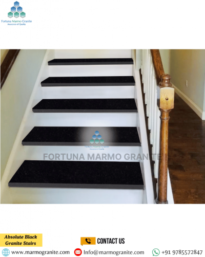 Absolute Black Granite Stairs