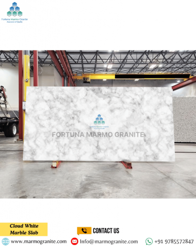Cloud White Marble Slab