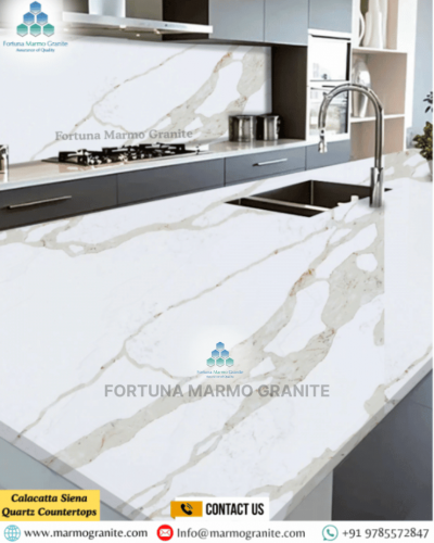 Calacatta Siena Quartz Countertops