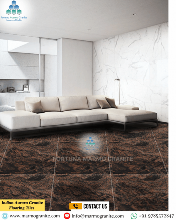 Indian Aurora Granite Flooring Tiles
