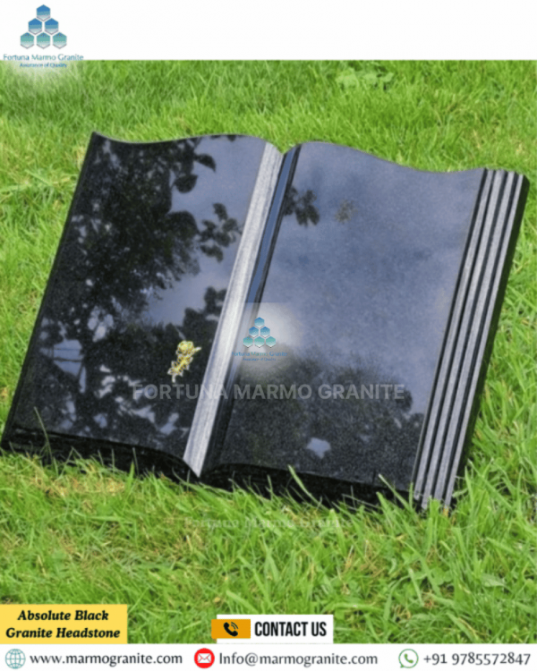 Absolute Black Granite Headstone