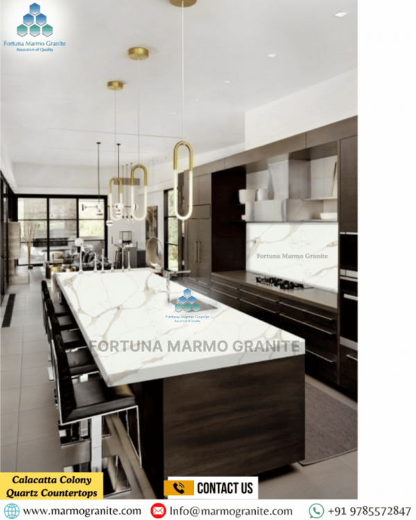 Calacatta Colony Quartz Countertops