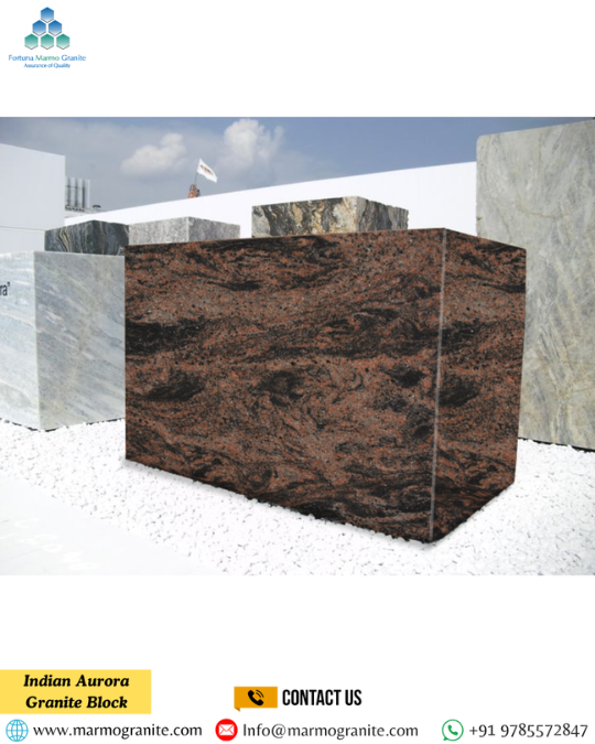 Indian Aurora Granite Block