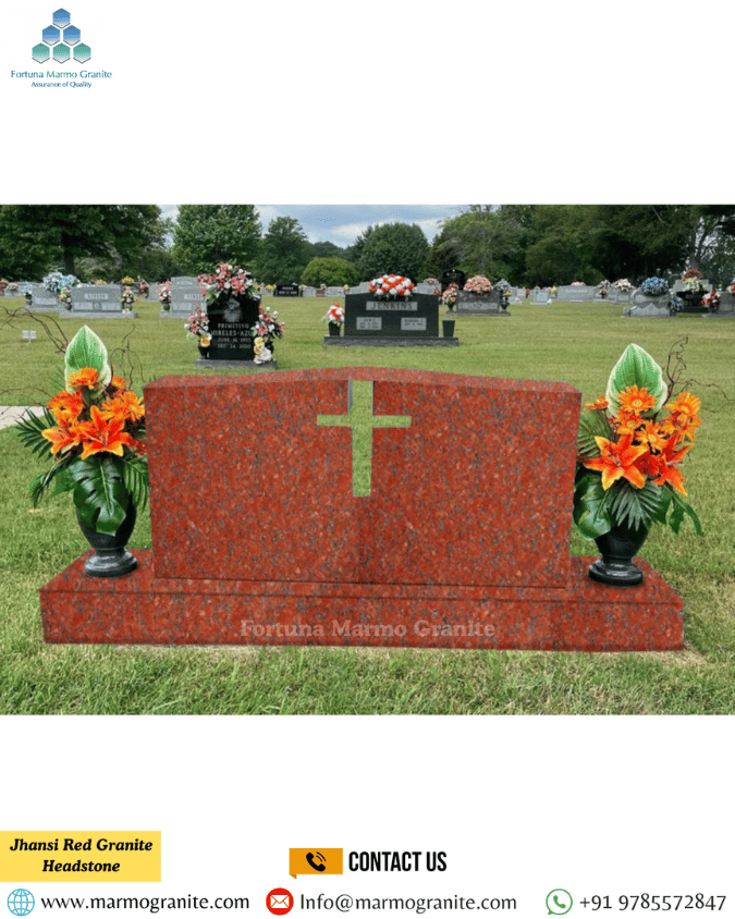 Jhansi Red Granite Headstone