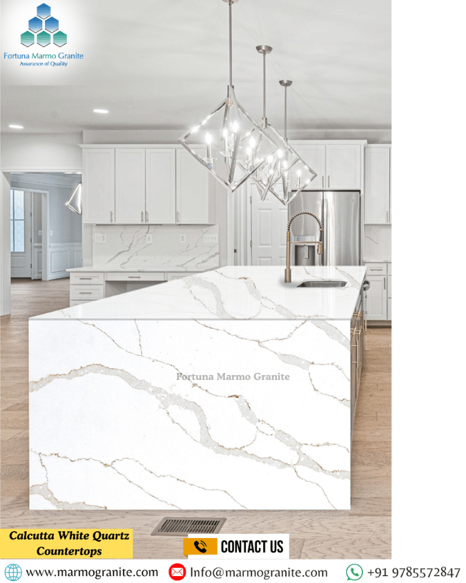Calcutta White Quartz Countertops Calcutta White Quartz Countertops