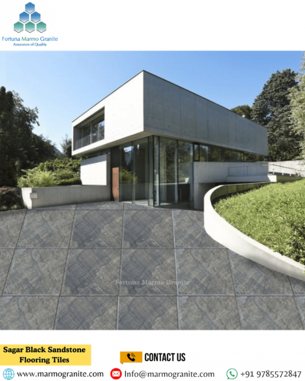 Sagar Black Sandstone Flooring Tiles Sagar Black Sandstone Flooring Tiles