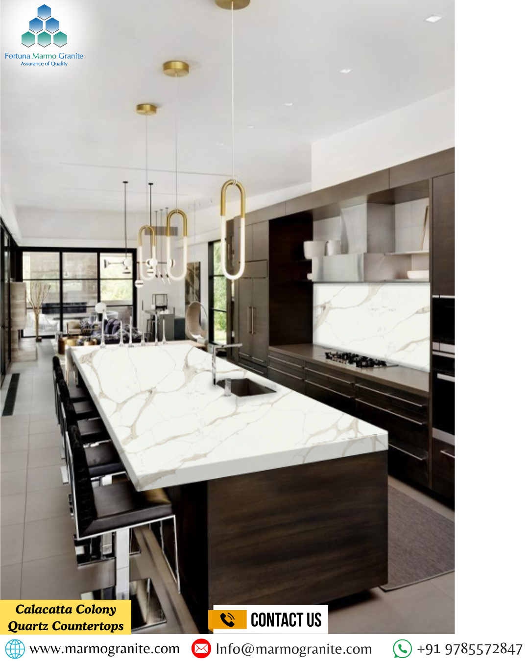 Calacatta Colony Quartz Countertops Calacatta Colony Quartz Countertops