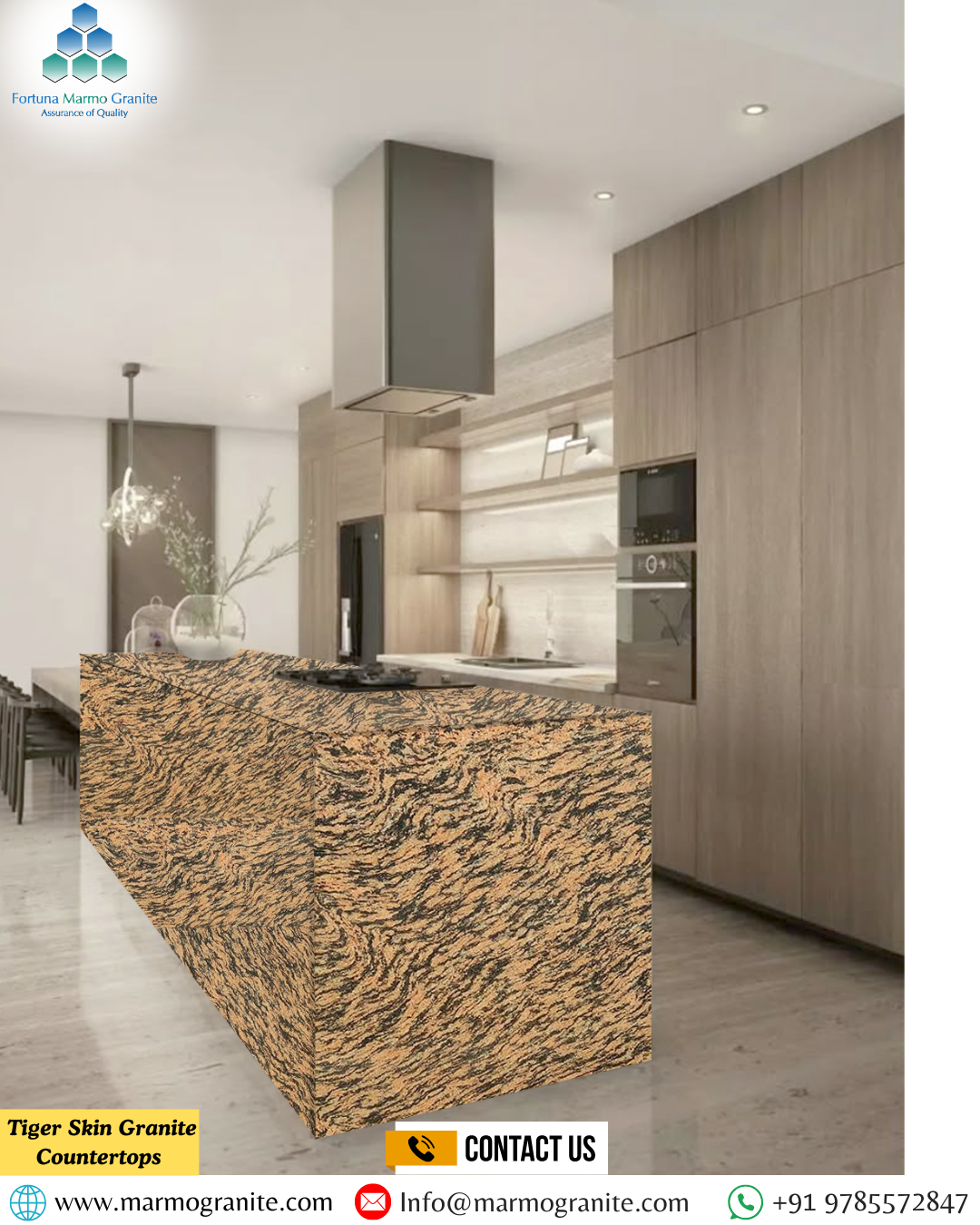 Tiger Skin Granite Countertops