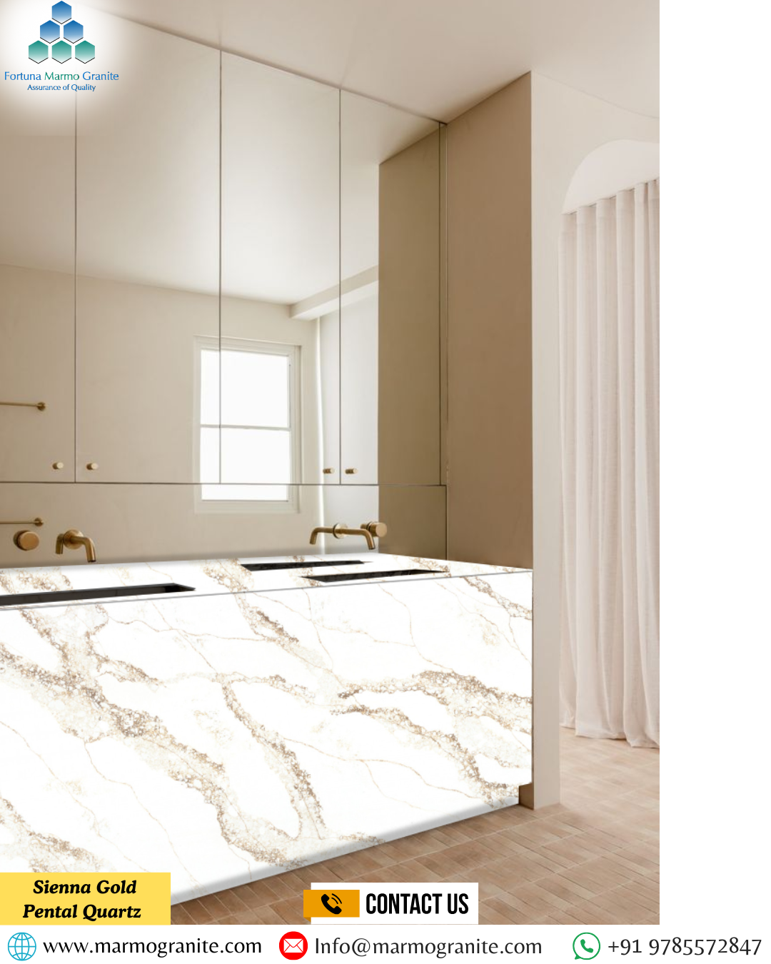 Sienna Gold Pental Quartz 