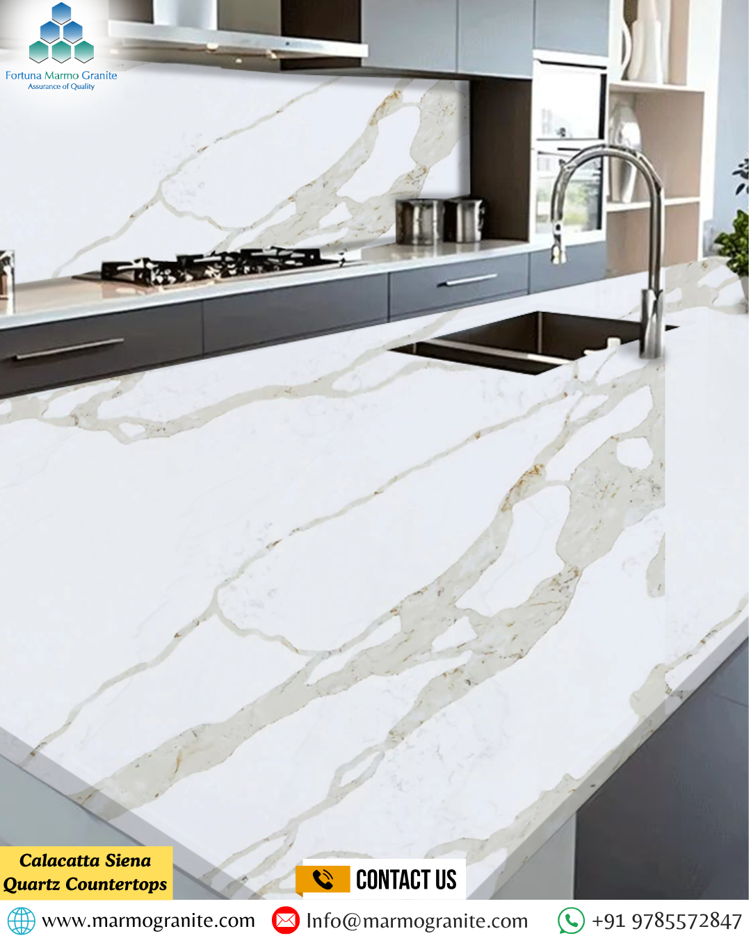 Calacatta Siena Quartz Countertops Calacatta Siena Quartz Countertops