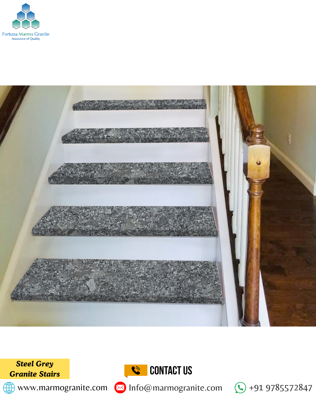 Steel Grey Granite Stairs Steel Grey Granite Stairs