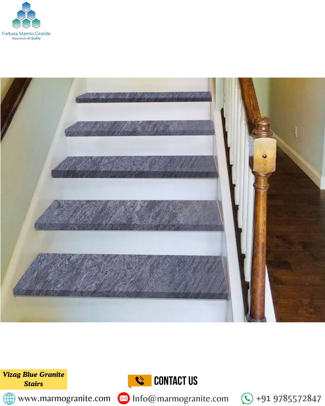 Vizag Blue Granite Stairs