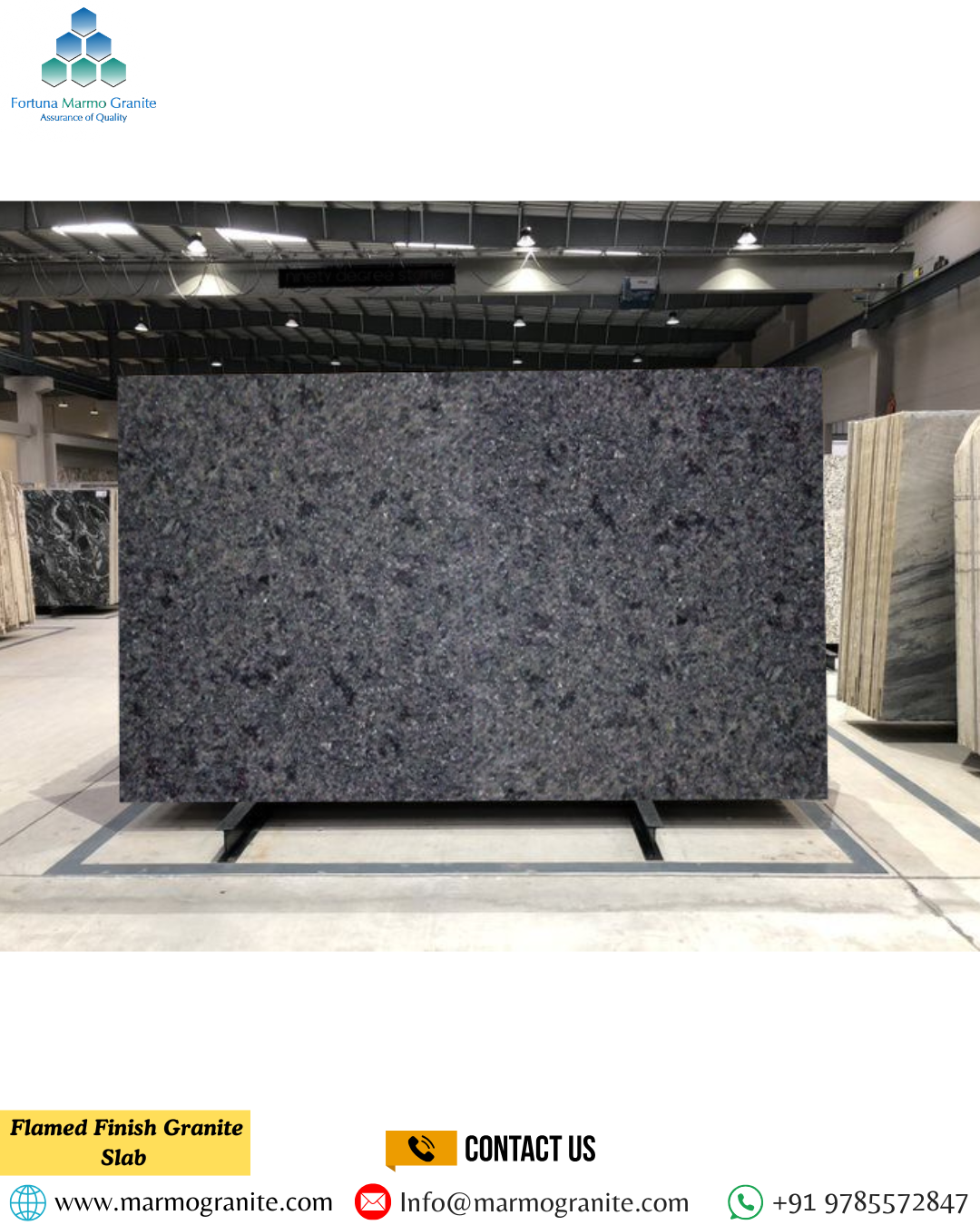 Flamed Finish Granite Slab 