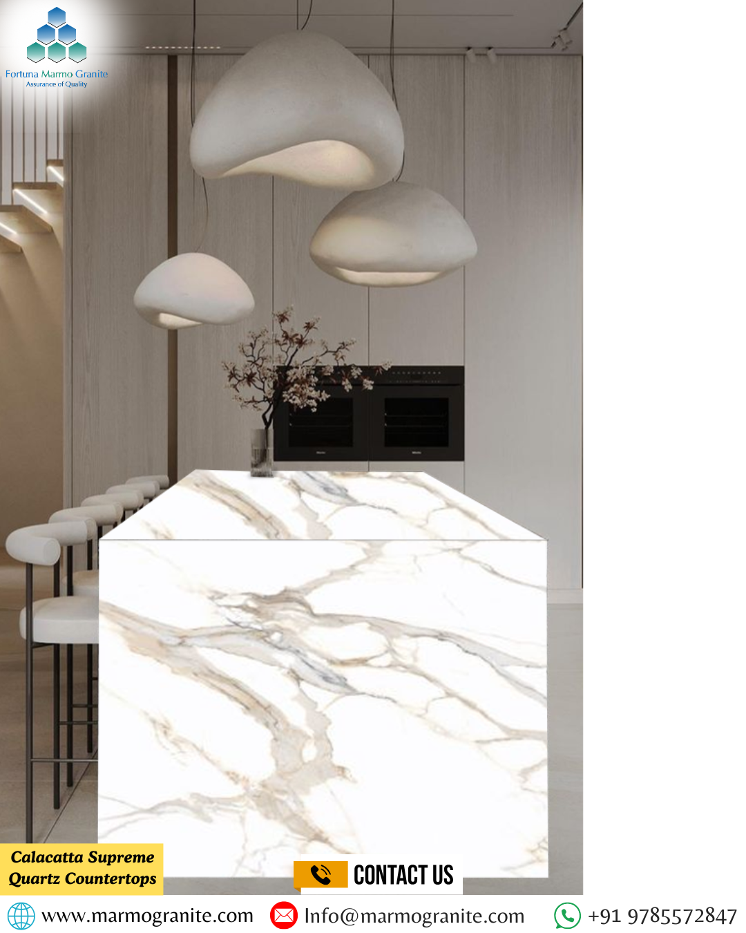 Calacatta Supreme Quartz Countertops Calacatta Supreme Quartz Countertops
