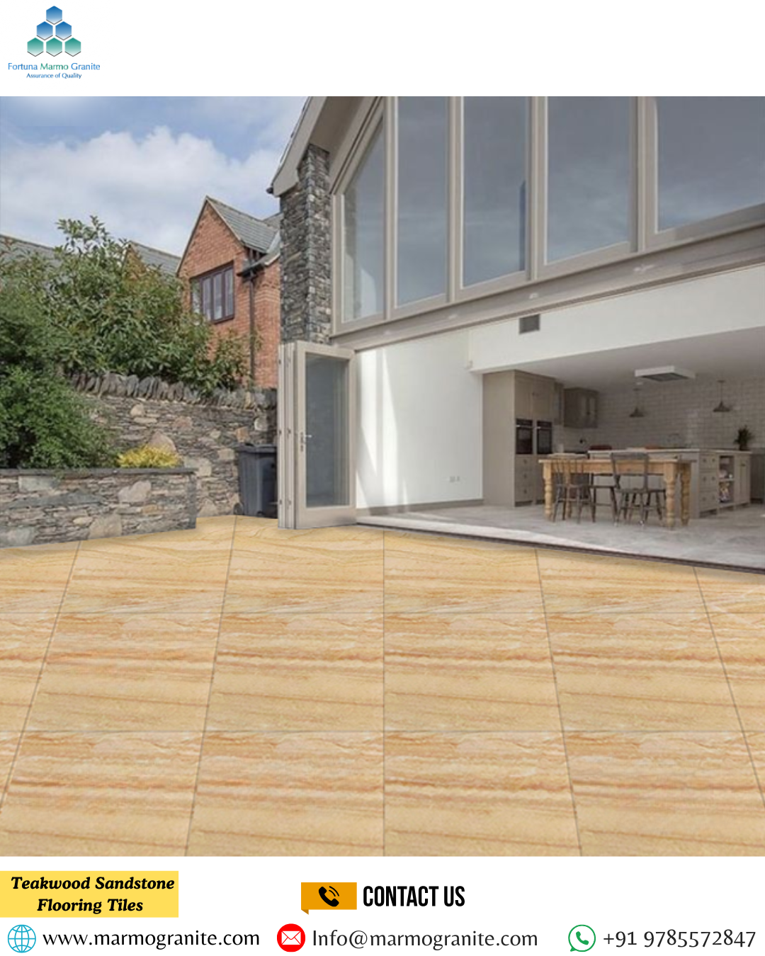 Teakwood Sandstone Flooring Tiles 
