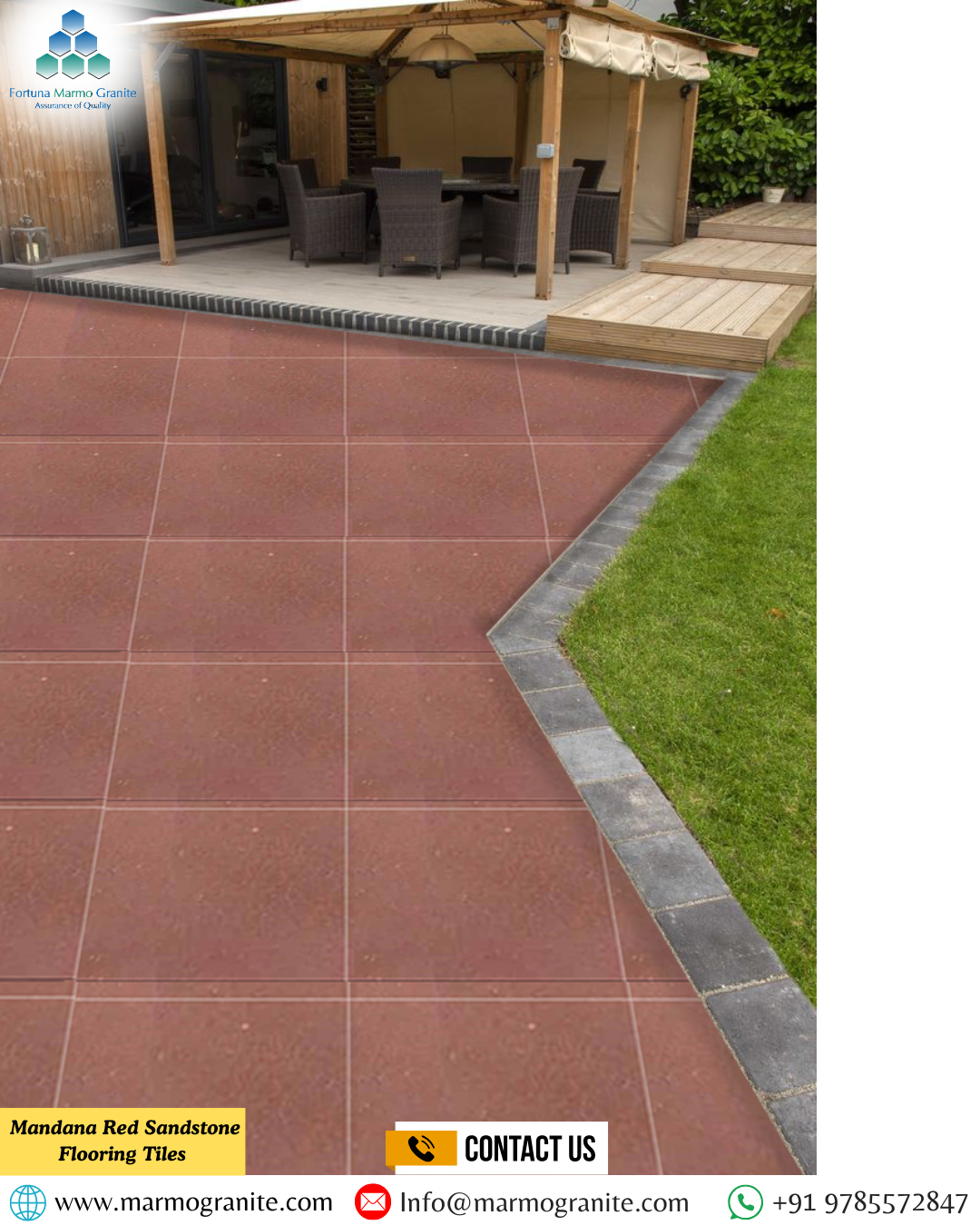Mandana Red Sandstone Flooring Tiles Mandana Red Sandstone Flooring Tiles