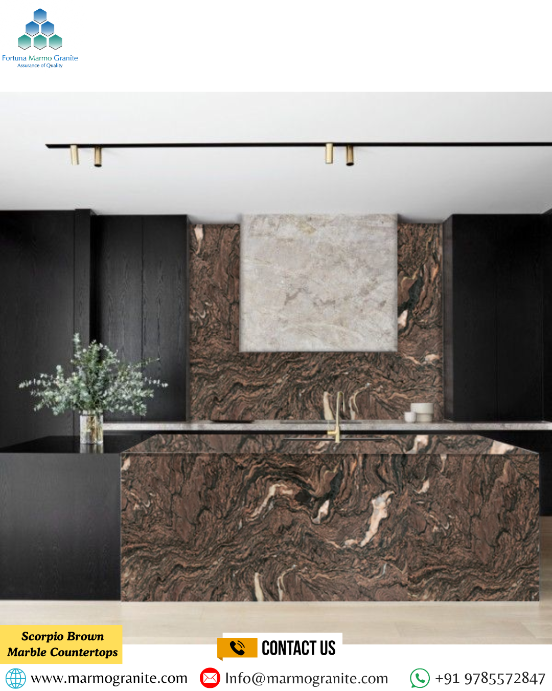 Scorpio Brown Marble Countertops Scorpio Brown Marble Countertops
