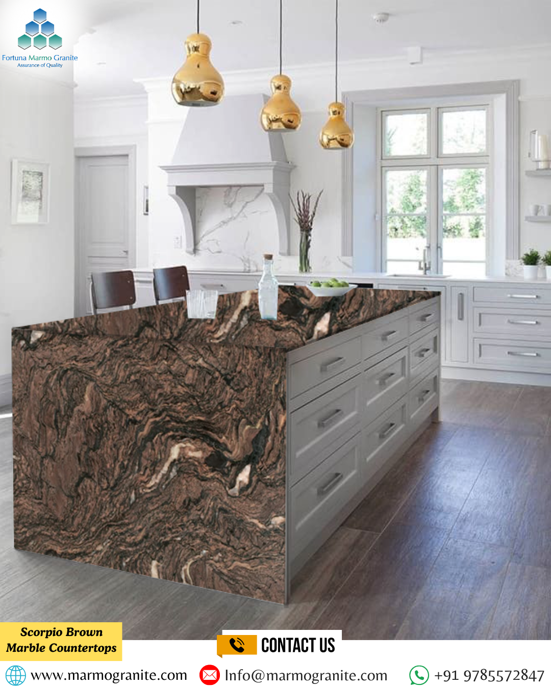 Scorpio Brown Marble Countertops Scorpio Brown Marble Countertops