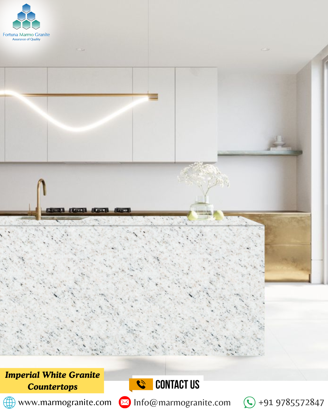 Imperial White Granite Countertops