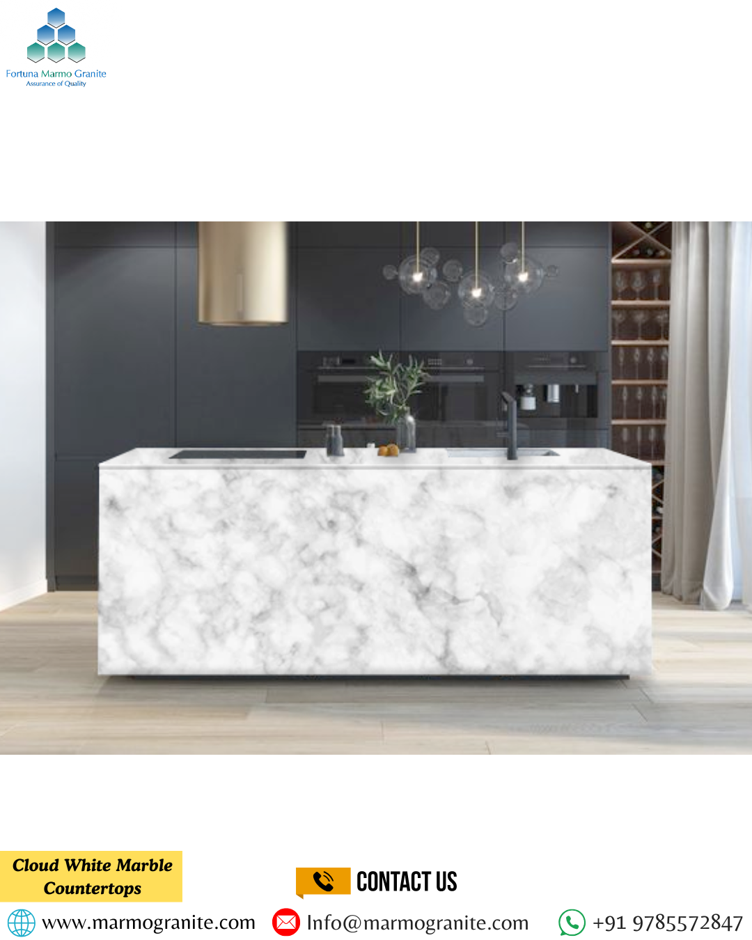 Cloud White Marble Countertops Cloud White Marble Countertops