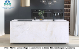 White Marble Countertops Manufacturer in India: Timeless Elegance, Expertly Crafted