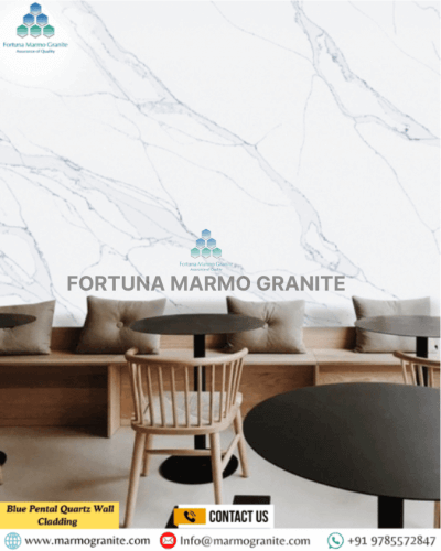 Blue Pental Quartz Wall Cladding Blue Pental Quartz Wall Cladding
