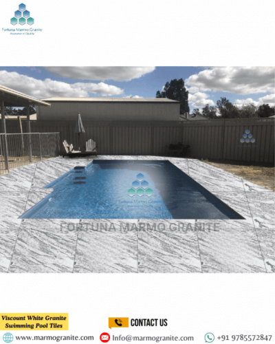 Viscount White Granite Swimming Pool Tiles