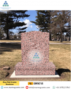 rosy Pink Granite headstone