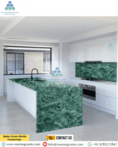 Spider Green Marble Countertops 