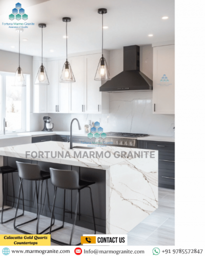Calacatta Gold Quartz Countertops