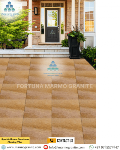 Spackle Brown Sandstone Flooring Tiles