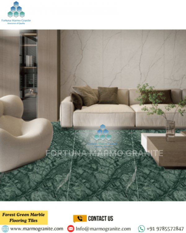 Forest Green Marble Flooring Tiles