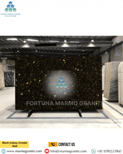 Black Galaxy Granite Slab