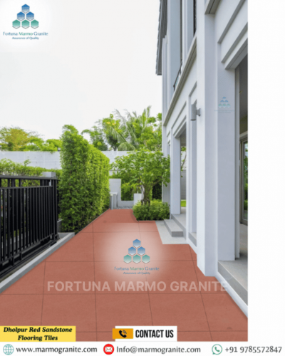 Dholpur Red Sandstone Flooring Tiles