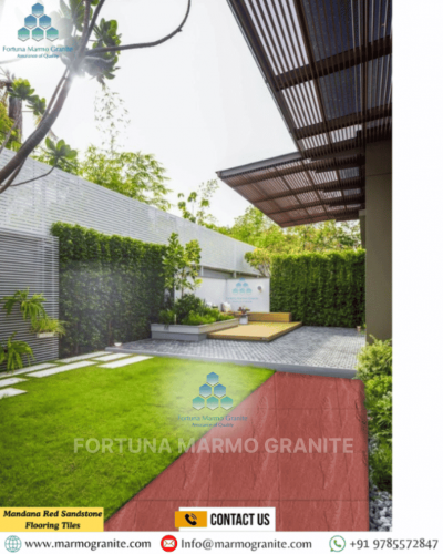 Mandana Red Sandstone Flooring Tiles