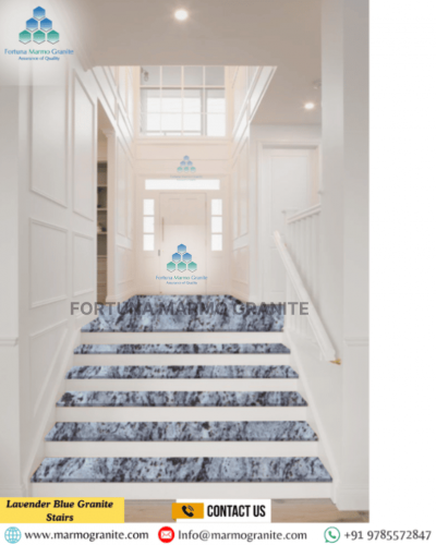 Lavender Blue Granite Stairs