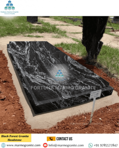 Black Forest Granite Headstone