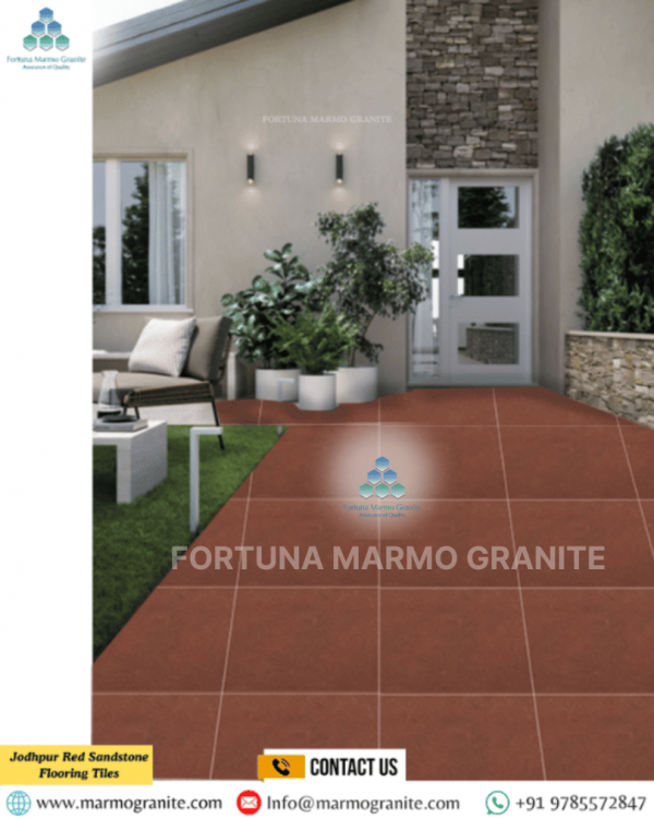 Jodhpur Red Sandstone Flooring Tiles